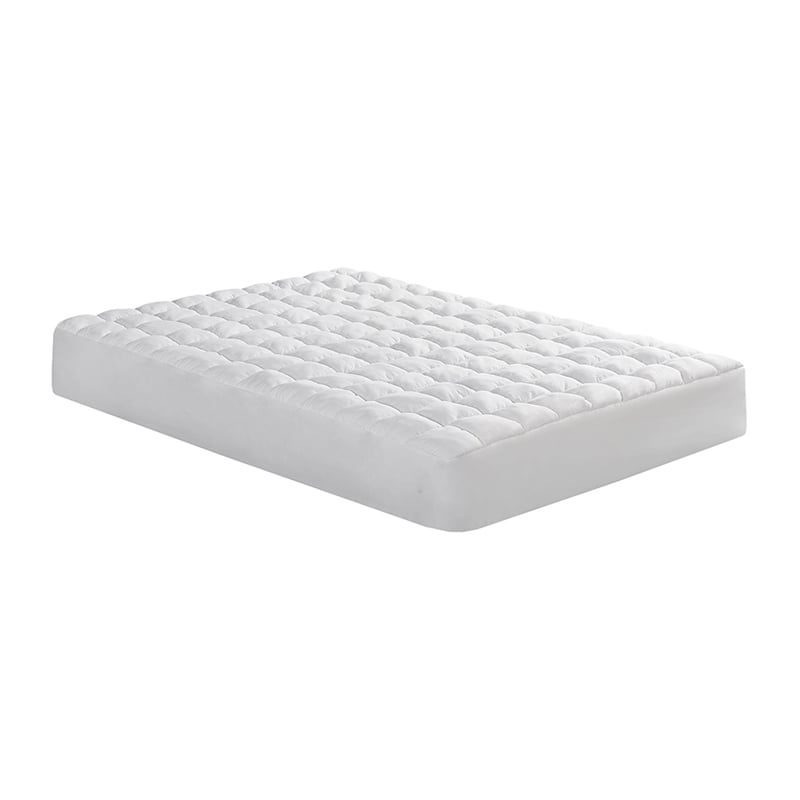 Olliix Intelligent Design Dream Puff Twin Mattress Pad Polyester in White