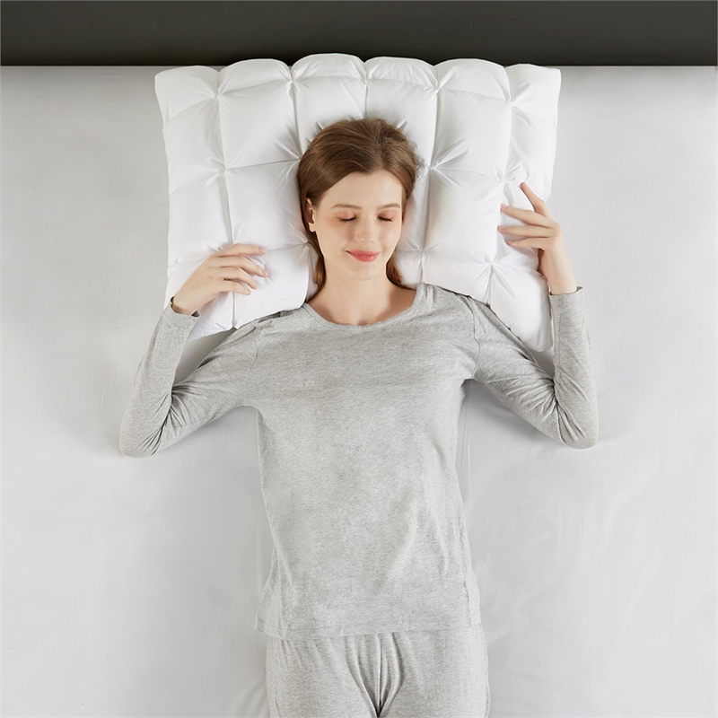 Olliix Madison Park Stay Puffed King Pillow Protector Polyester in White
