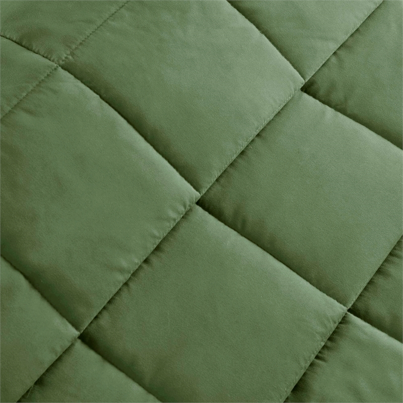 Olliix Madison Park Windom King Blanket Polyester in Green