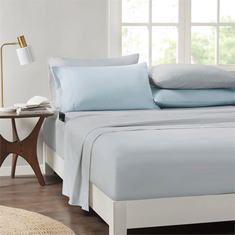 Olliix Madison Park Essentials Alexis Full Comforter Set Polyester in Blue