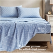 Olliix Madison Park Essentials Heather King Comforter Set in Beige/Blue