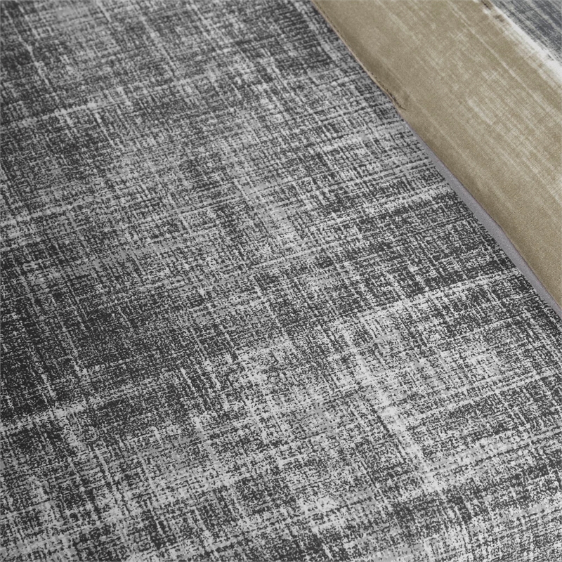 Olliix Madison Park Essentials Saben Twin Comforter Set Cotton in Taupe