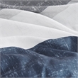 Olliix Madison Park Essentials Jaxon Twin Comforter Set Polyester in Blue/Grey