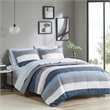 Olliix Madison Park Essentials Jaxon Twin Comforter Set Polyester in Blue/Grey
