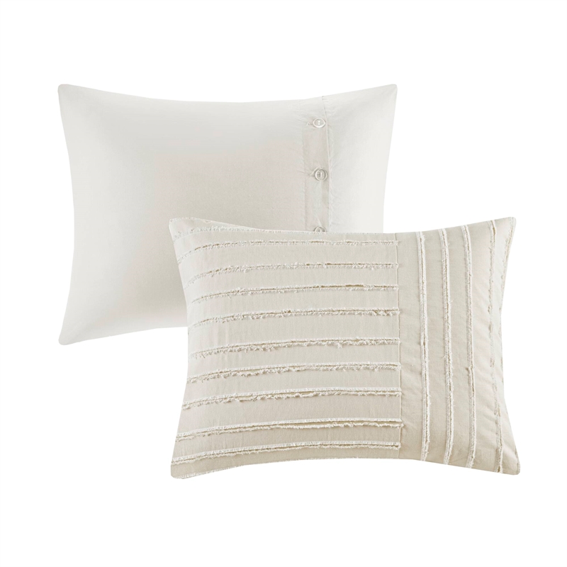 Olliix Madison Park Signature Essence King Comforter Set Cotton in Ivory