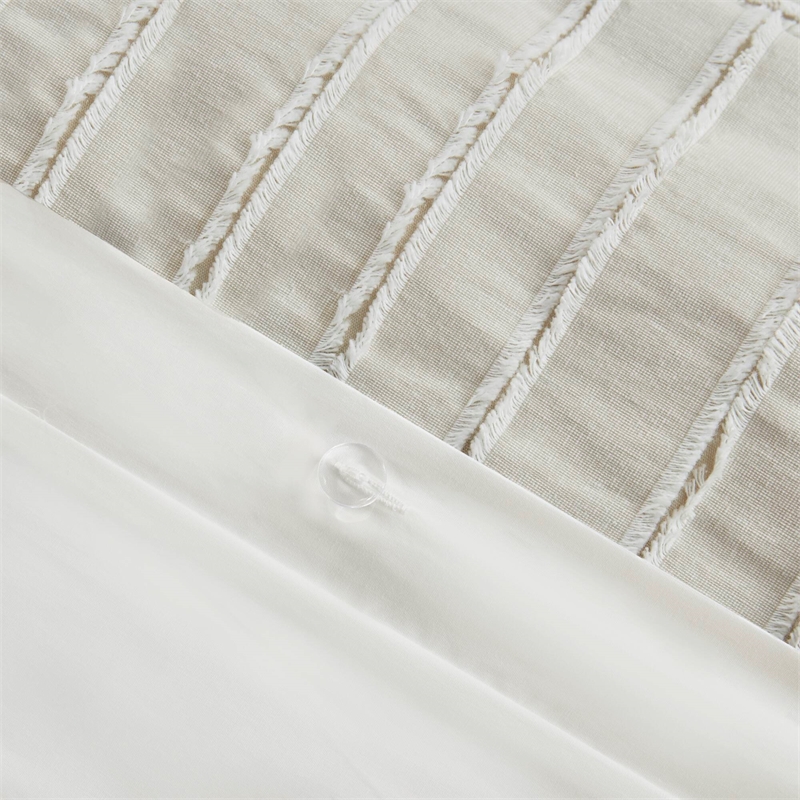 Olliix Madison Park Signature Essence King Comforter Set Cotton in Ivory