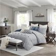 Olliix Madison Park Signature Essence King Comforter Set Cotton in Blue