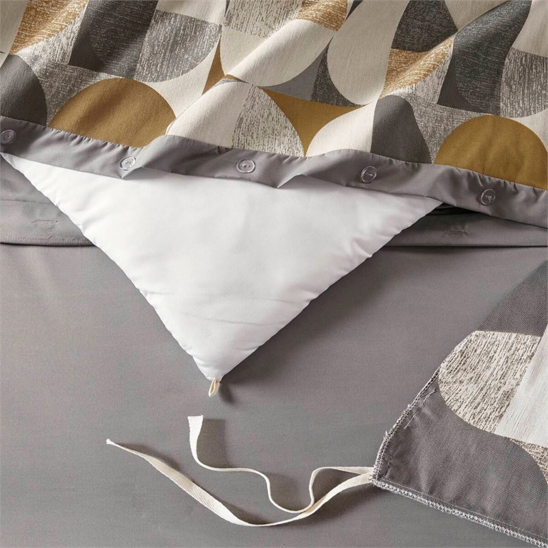 Olliix Madison Park Signature Cirque King Comforter Set Cotton in Gold