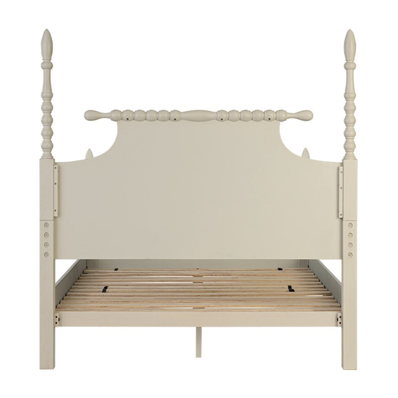 Olliix Madison Park Signature Beckett MDF/Wood Full Bed in Antique Cream