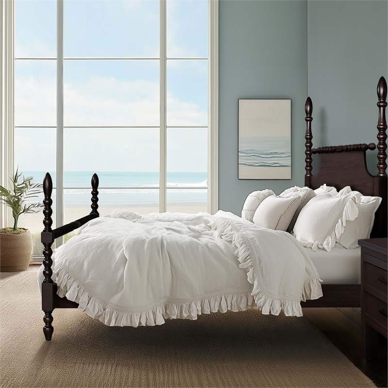 Olliix Madison Park Signature Beckett MDF/Wood Full Bed in Morocco Brown