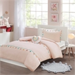 Olliix Intelligent Design Kids Tessa Twin Comforter Set Polyester in Blush
