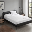 Olliix Sharper Image Embossed Microfiber Twin Mattress Pad Microfiber in White