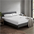 Olliix Sharper Image Embossed Microfiber King Mattress Pad Microfiber in White