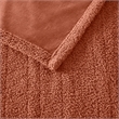 Olliix Serta Dream Soft Heated Twin Blanket Faux Feathersoft in Rust