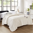 Olliix Serta Dream Soft Heated Twin Blanket Faux Feathersoft in Ivory