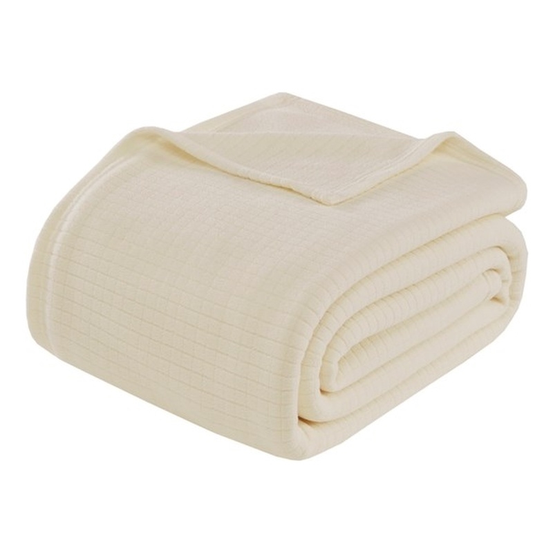 Olliix True North by Sleep Philosophy Microfleece Twin Blanket in Taupe
