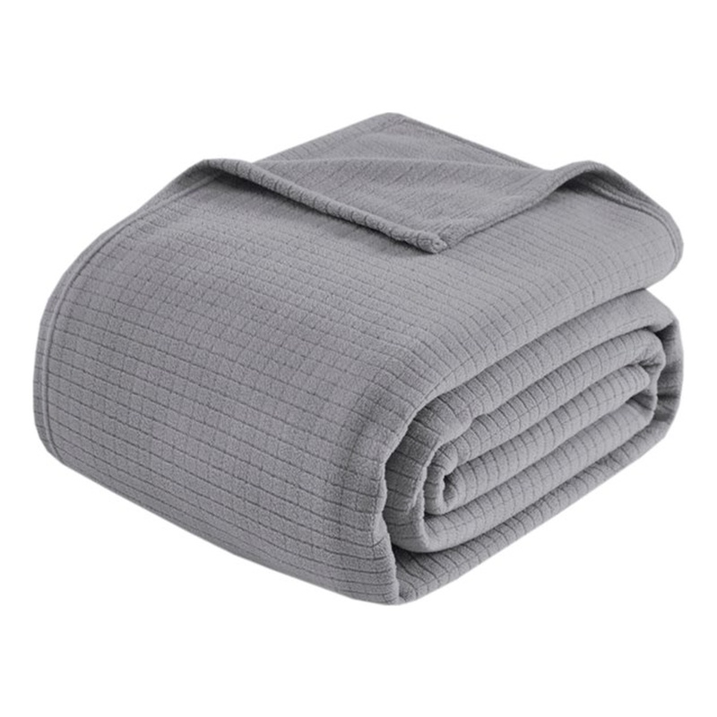Olliix True North by Sleep Philosophy Microfleece Twin Blanket Polyester in Grey