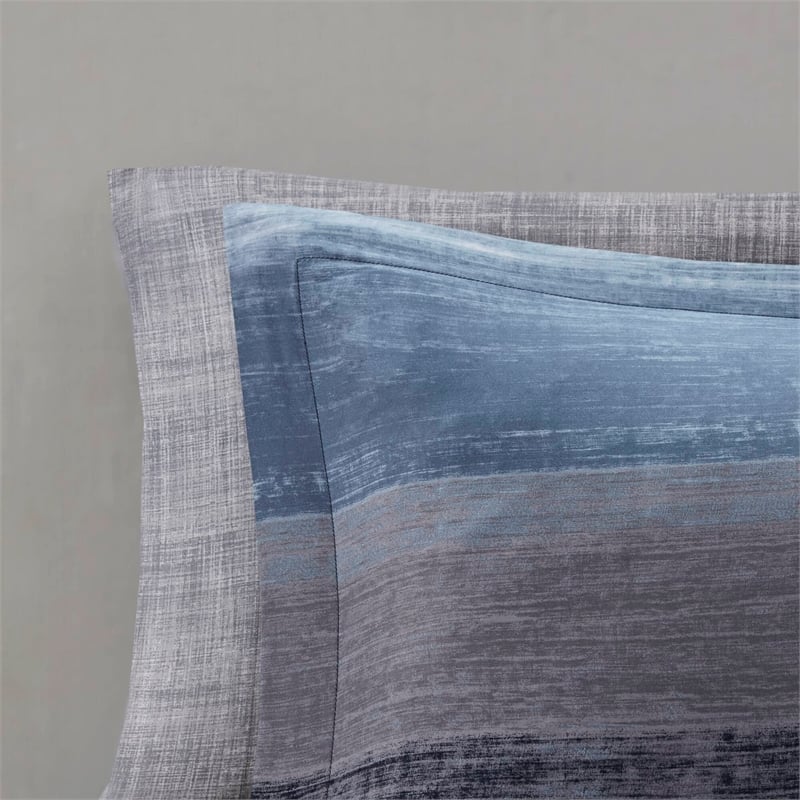Olliix Madison Park Essentials Saben Queen Comforter Set Cotton in Navy