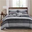 Olliix Madison Park Essentials Saben King Comforter Set Cotton in Black