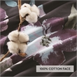 Olliix Madison Park Jolene King/Cal King Duvet Mini Set Cotton in Dark Grey/Plum