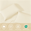 Olliix Main Street Ice Touch Twin Sheet Set Nylon/Spandex in Ivory