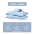 Olliix Main Street Ice Touch Twin Sheet Set Nylon/Spandex in Ice Blue