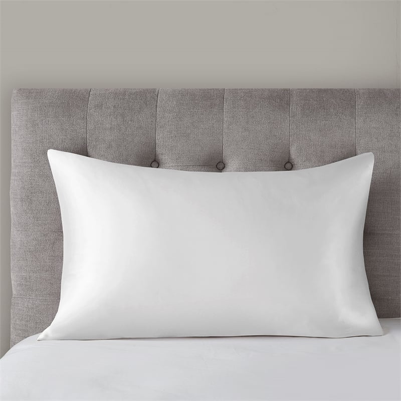 Olliix Madison Park Silk King Pillowcase Mulberry silk in White