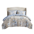 Olliix Madison Park Essentials Heather Twin XL Comforter Set in Beige/Blue