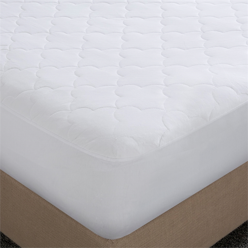 Olliix Sleep Philosophy Twin XL Mattress Pad Cotton in White