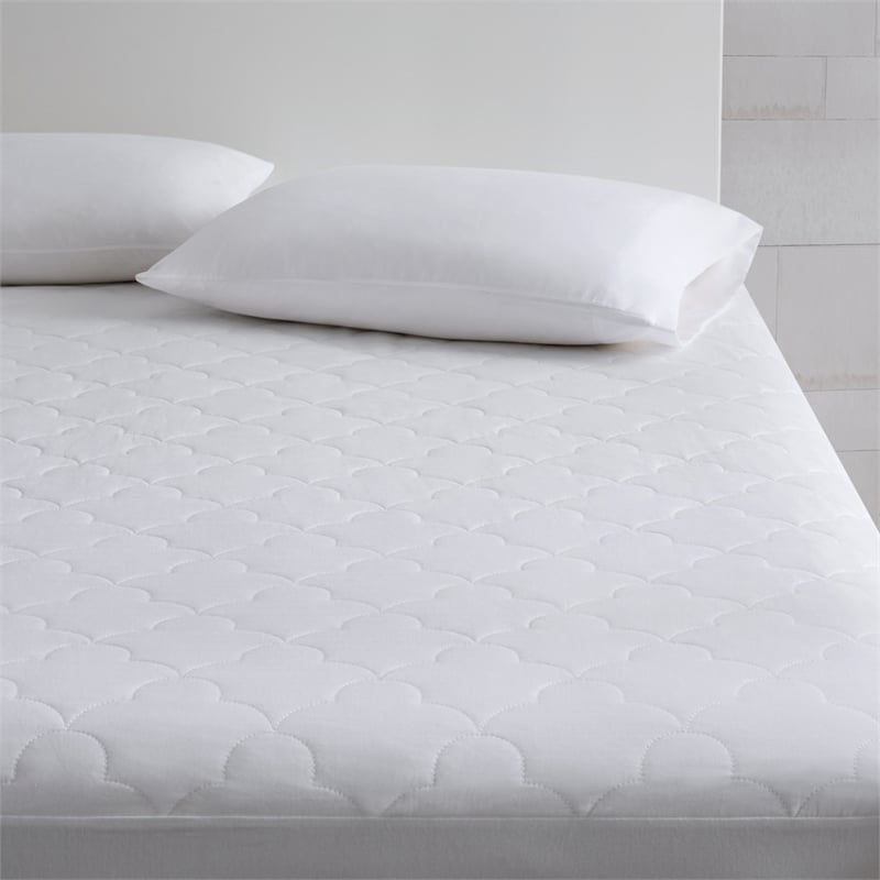 Olliix Sleep Philosophy Twin XL Mattress Pad Cotton in White