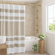Olliix Madison Park Spa Waffle 36x72'' Shower Curtain Polyester in Taupe