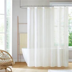 Olliix Madison Park Anna 72x84&quot Shower Curtain Polyester in Ivory