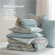 Olliix Madison Park Essentials Heather Full Comforter Set Polyester in Soft Blue