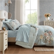 Olliix Madison Park Essentials Heather Queen Comforter Set in Soft Blue