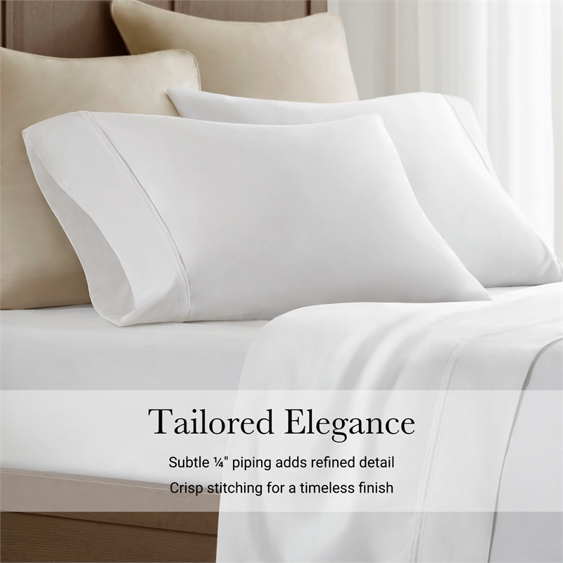 Olliix Harbor House Egyptian Standard Sham Pillowcase Set in White