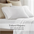 Olliix Harbor House Egyptian King Sham Pillowcase Set in White