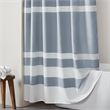 Olliix Madison Park Spa Waffle 36x72'' Shower Curtain Polyester in Blue