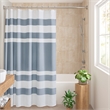 Olliix Madison Park Spa Waffle 36x72'' Shower Curtain Polyester in Blue