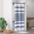 Olliix Madison Park Spa Waffle 36x72'' Shower Curtain Polyester in Dark Blue