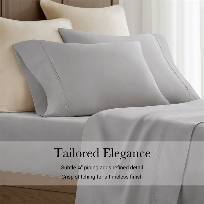 Olliix Harbor House Egyptian Standard Sham Pillowcase Set in Grey