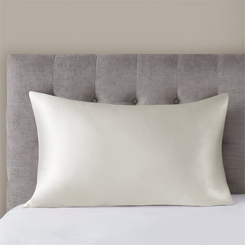 Olliix Madison Park Silk Standard Pillowcase Mulberry silk in Ivory
