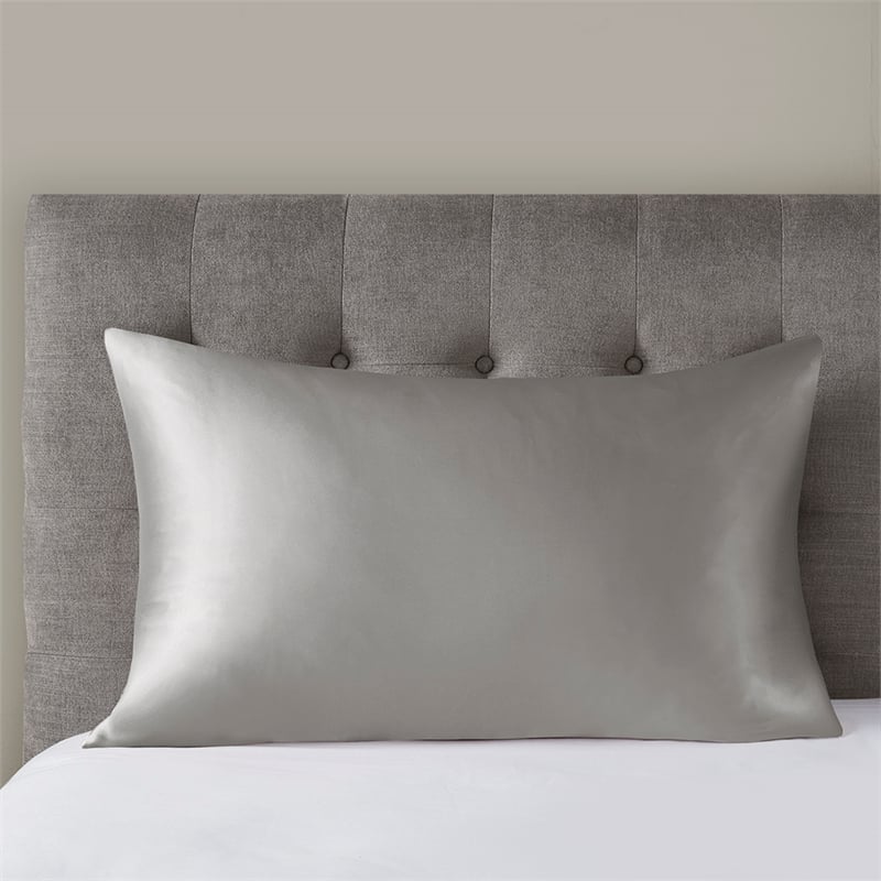 Olliix Madison Park Silk King Pillowcase Mulberry silk in Grey