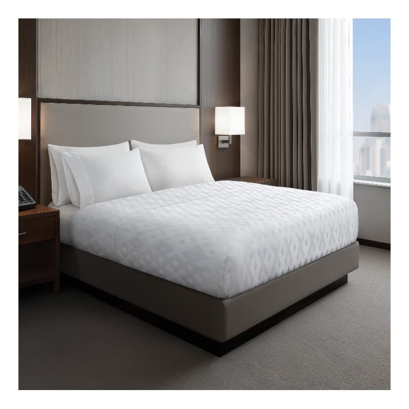 Olliix Nomad Home Full/Queen Jacquard Essential Nova Coverlet in White