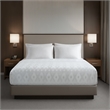 Olliix Nomad Home King Jacquard Essential Nova Coverlet in White