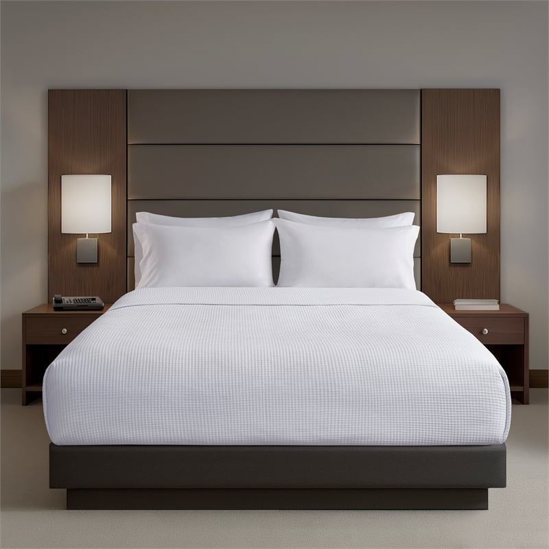 Olliix Nomad Home Full/Queen Matelasse Luxury Coverlet in White