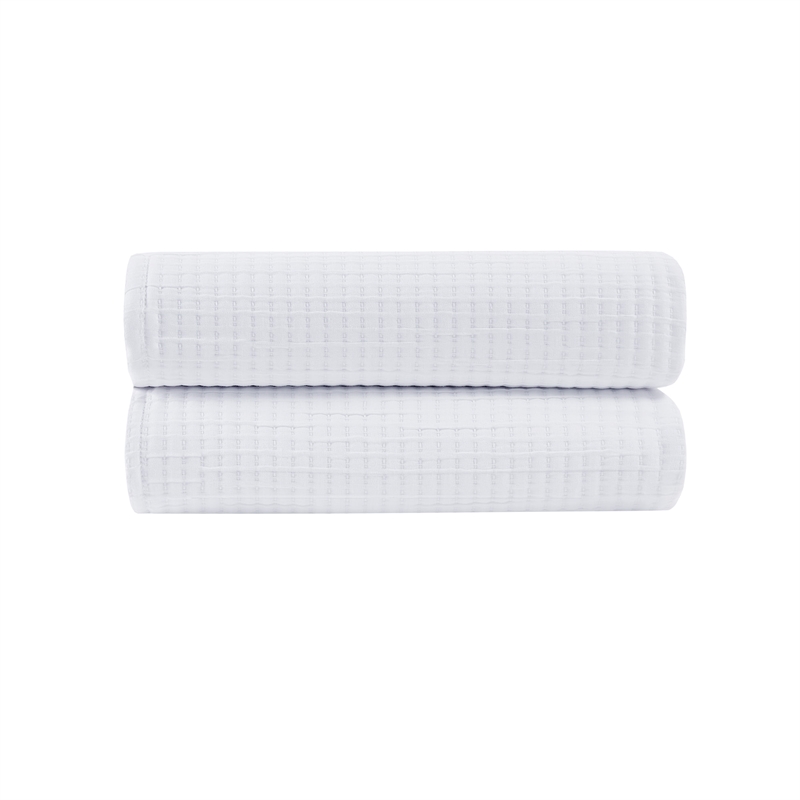 Olliix Nomad Home Full/Queen Matelasse Luxury Coverlet in White