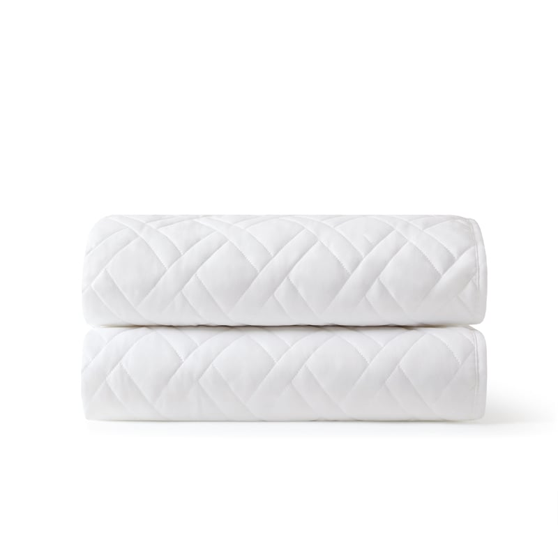 Olliix Nomad Home Full/Queen Plain Weave Premium Coverlet in White