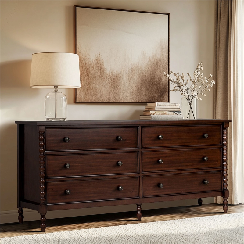 Olliix Madison Park Signature Beckett One Size Dresser in Morocco Brown