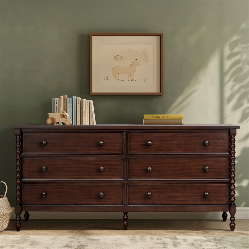 Olliix Madison Park Signature Beckett One Size Dresser in Morocco Brown