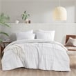 Olliix Comfort Spaces Twin/Twin XL Microfiber Comforter Set in  White